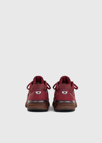 MADE in USA 990v4 'Monarch Burgundy' Sneakers