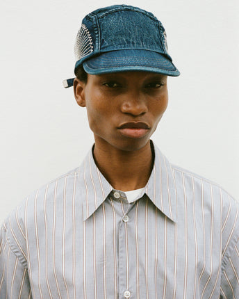 10oz IDGxIDG Denim Camp Cap (FUROSHIKI Embroidery)