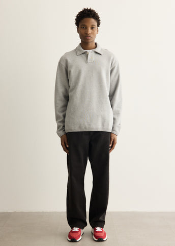 Hjartdal Brushed Diagonal Cotton Fleece Polo
