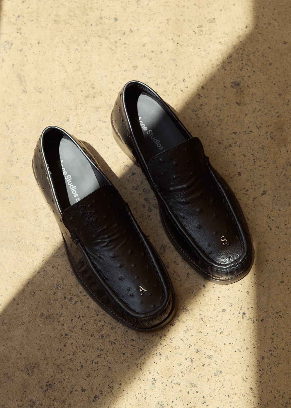 Boafer Light Ostrich Loafers