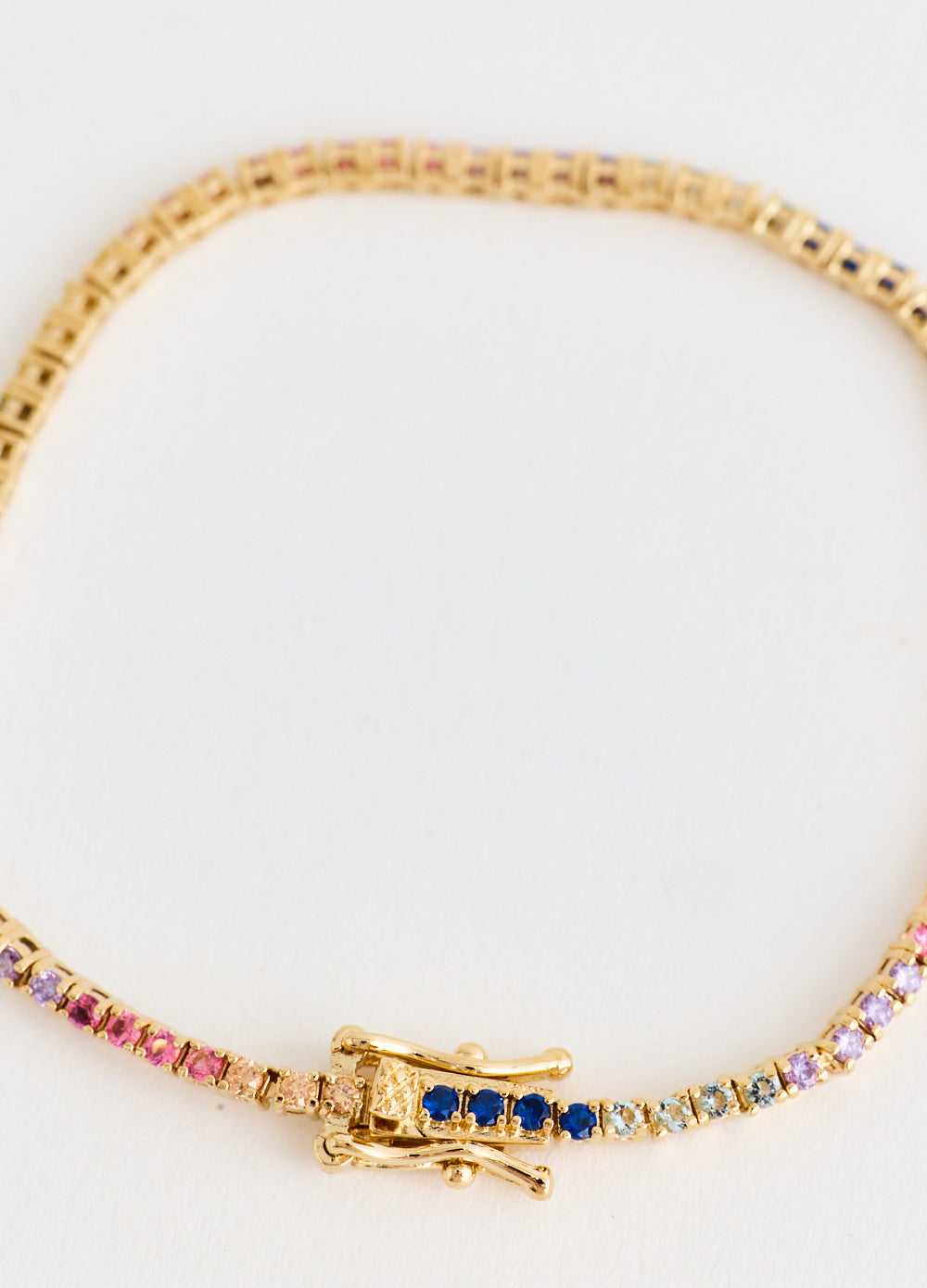 Rainbow Tennis Bracelet