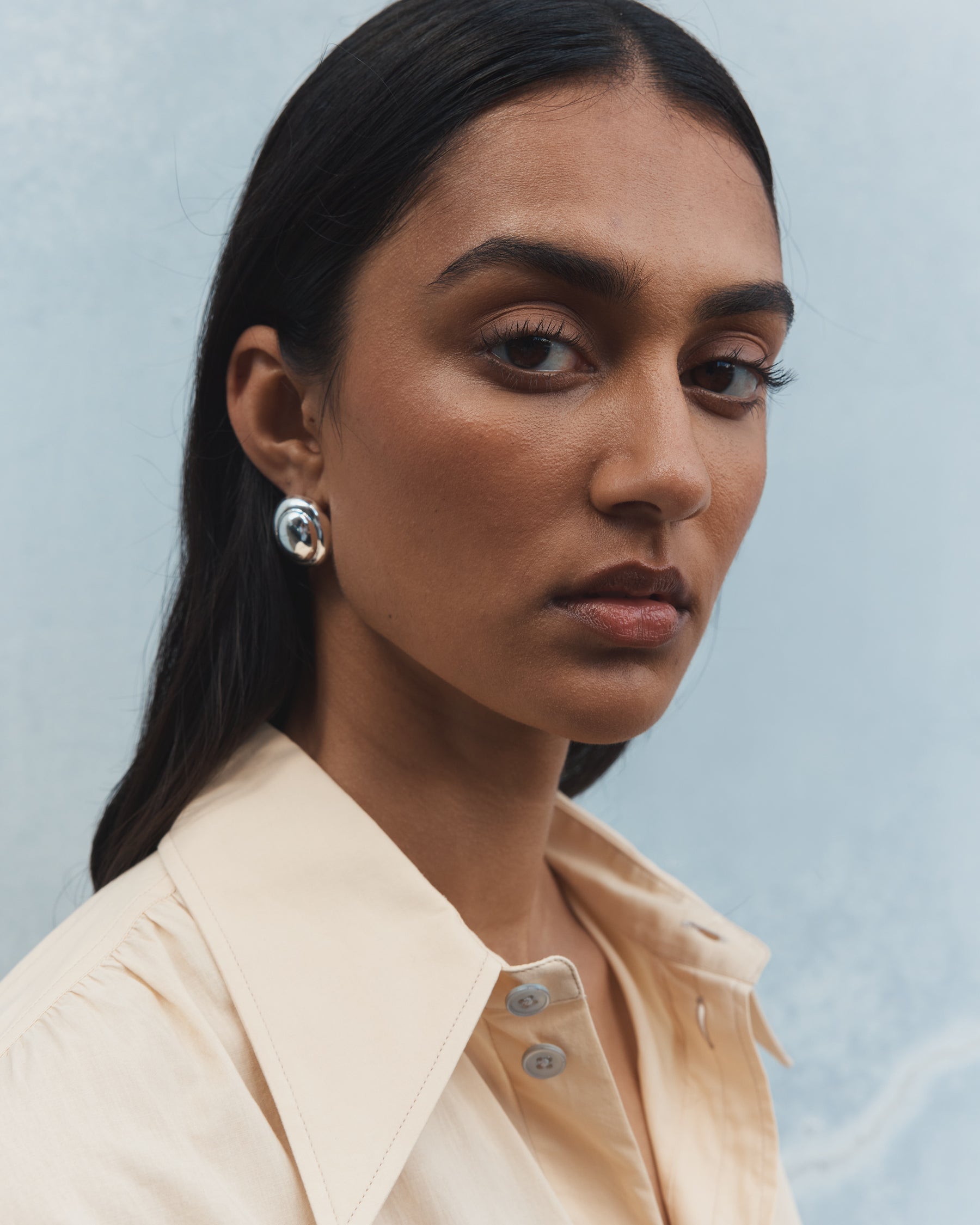 Domed Stud Earrings