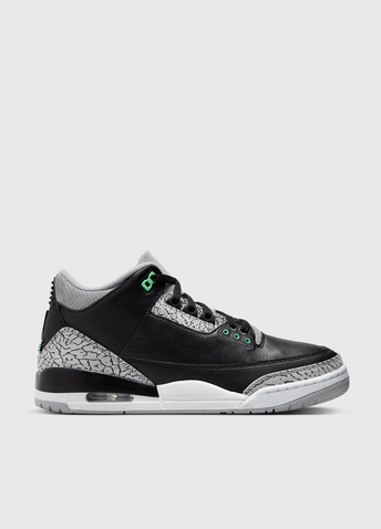 Air Jordan 3 Retro 'Green Glow' Sneakers