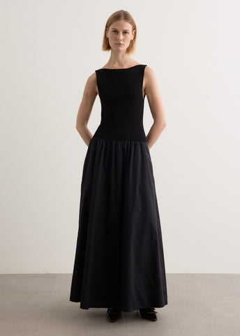 Bateau Cut Out Dress