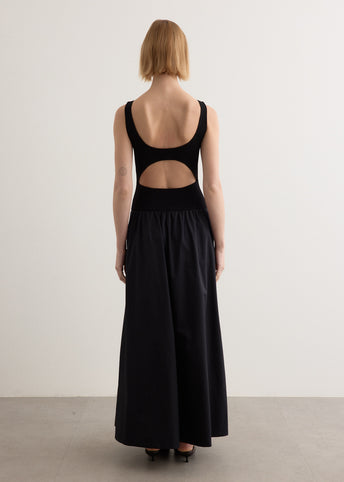 Bateau Cut Out Dress