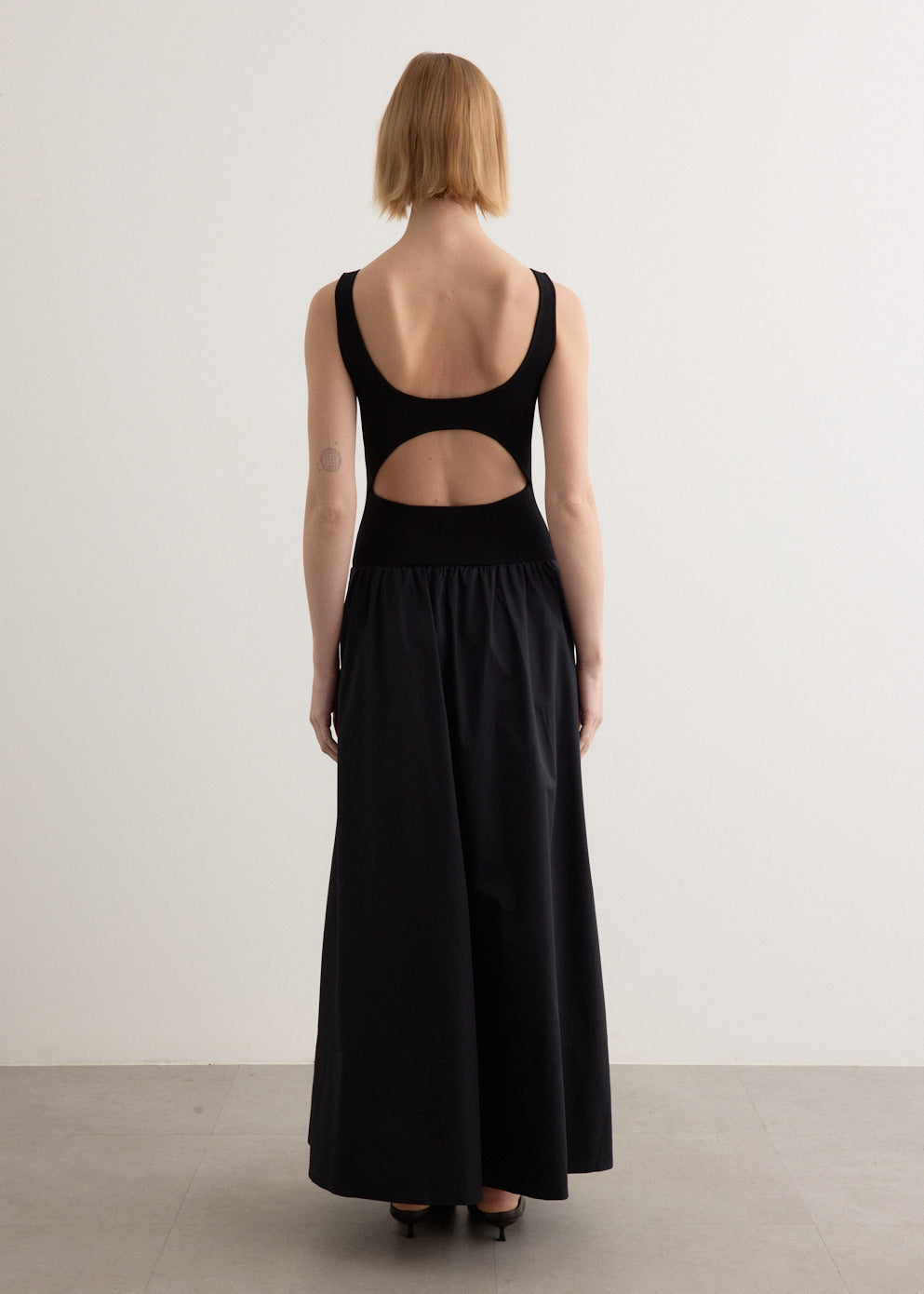 Bateau Cut Out Dress