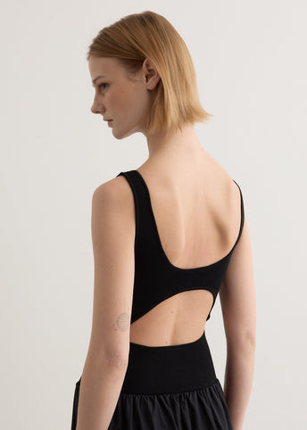 Bateau Cut Out Dress