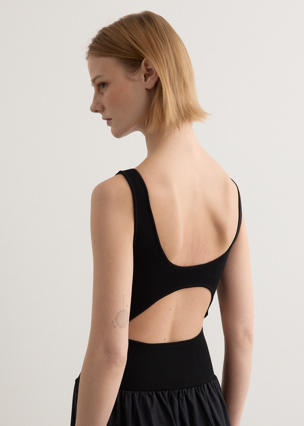 Bateau Cut Out Dress