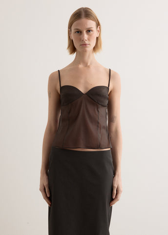 Transparent Silk Cami