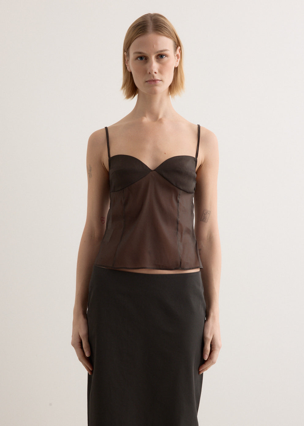 Transparent Silk Cami