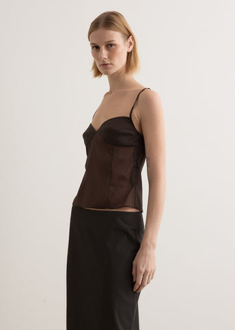 Transparent Silk Cami