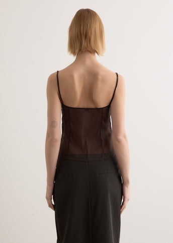 Transparent Silk Cami