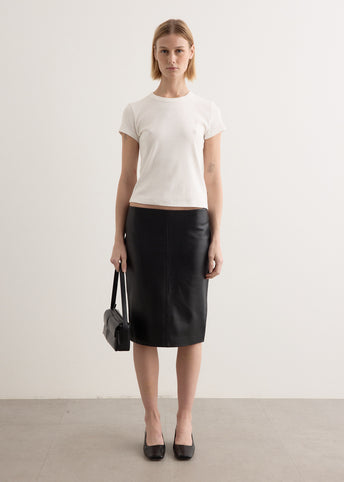 Leather Pencil Skirt