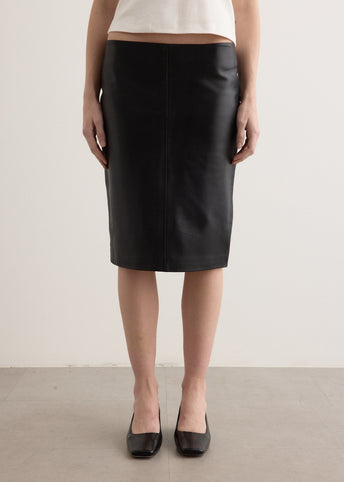 Leather Pencil Skirt