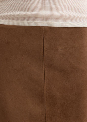 Suede Pencil Skirt