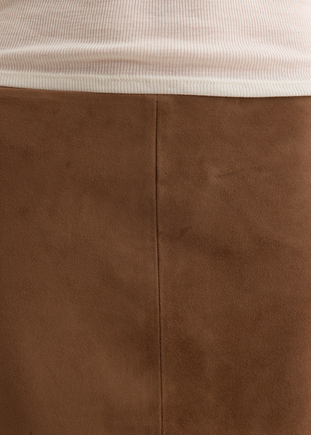 Suede Pencil Skirt