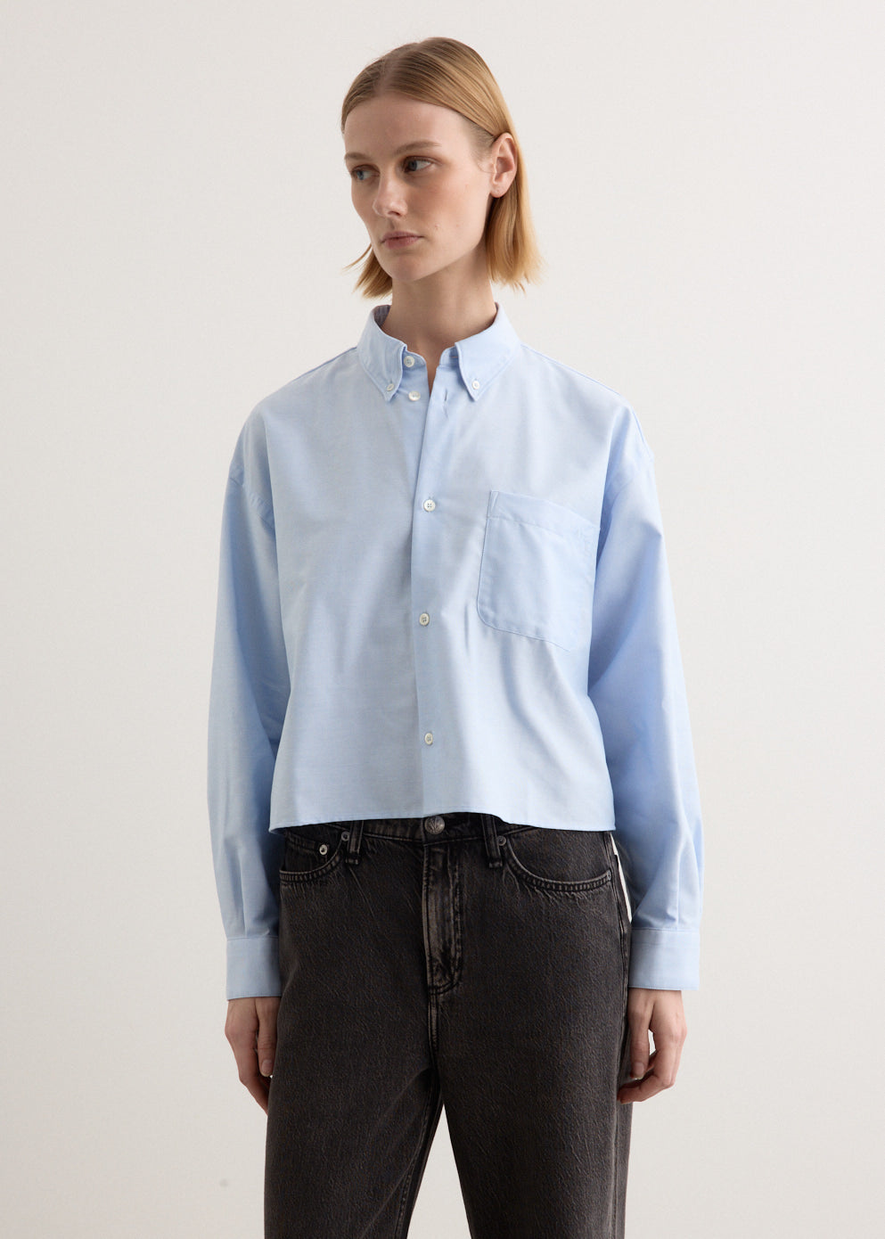 Sophia Button Down Logo Shirt