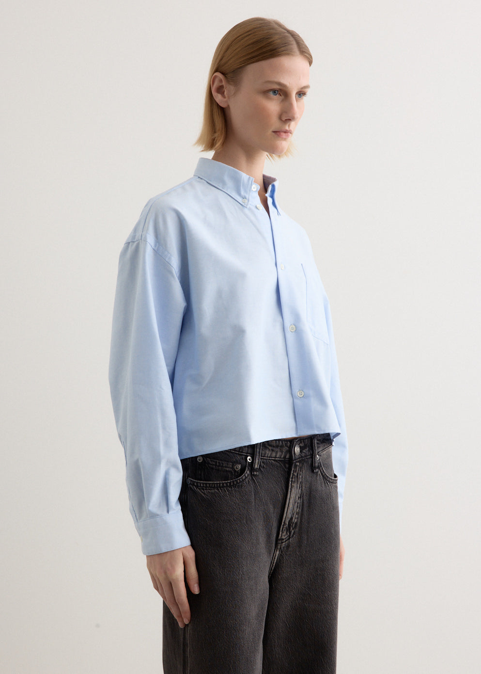 Sophia Button Down Logo Shirt