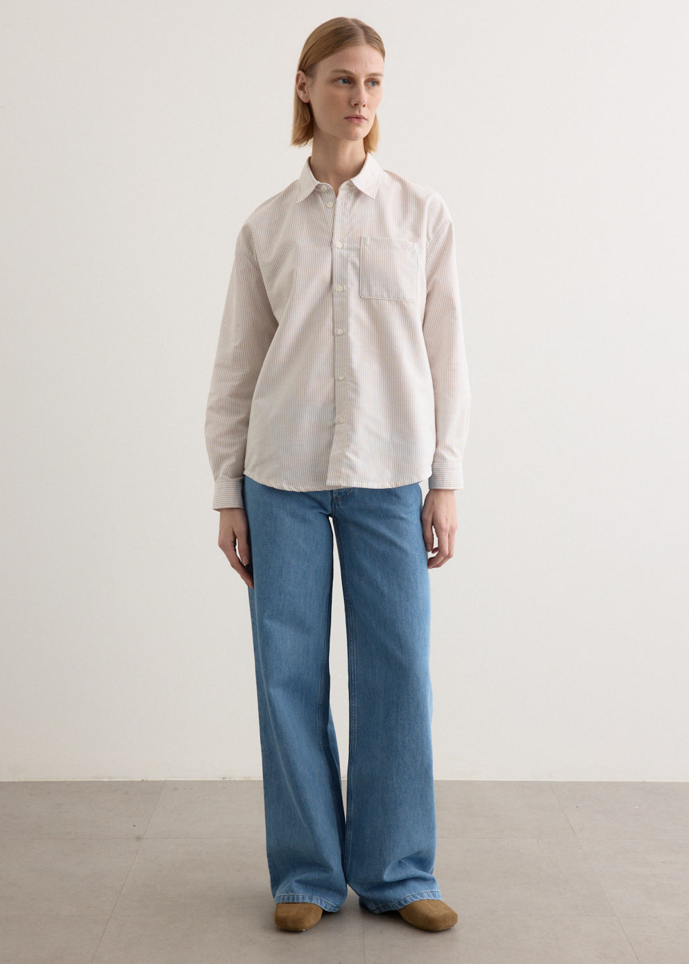 Sophia Button Down Logo Shirt