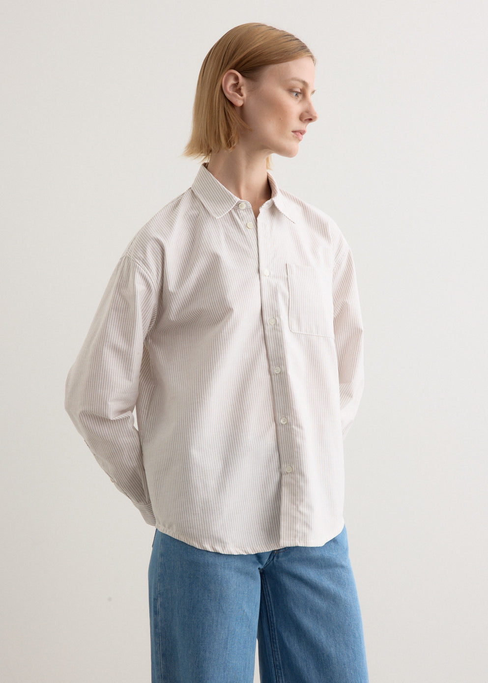 Sophia Button Down Logo Shirt