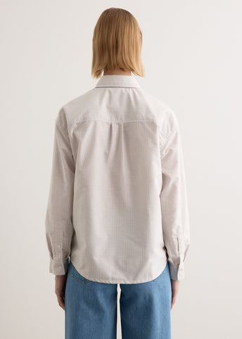 Sophia Button Down Logo Shirt