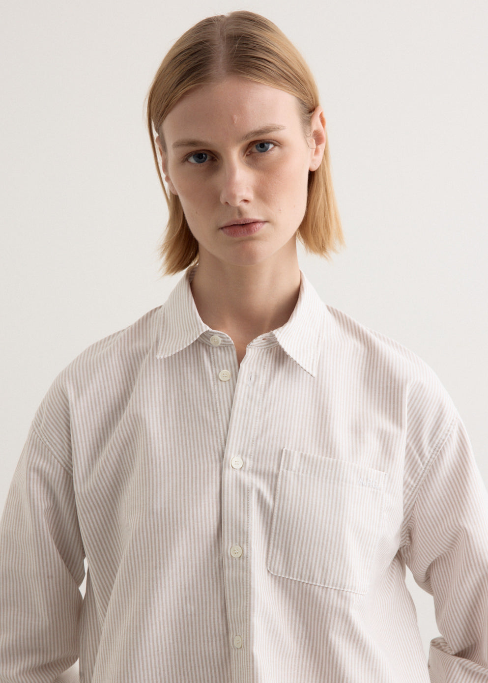Sophia Button Down Logo Shirt