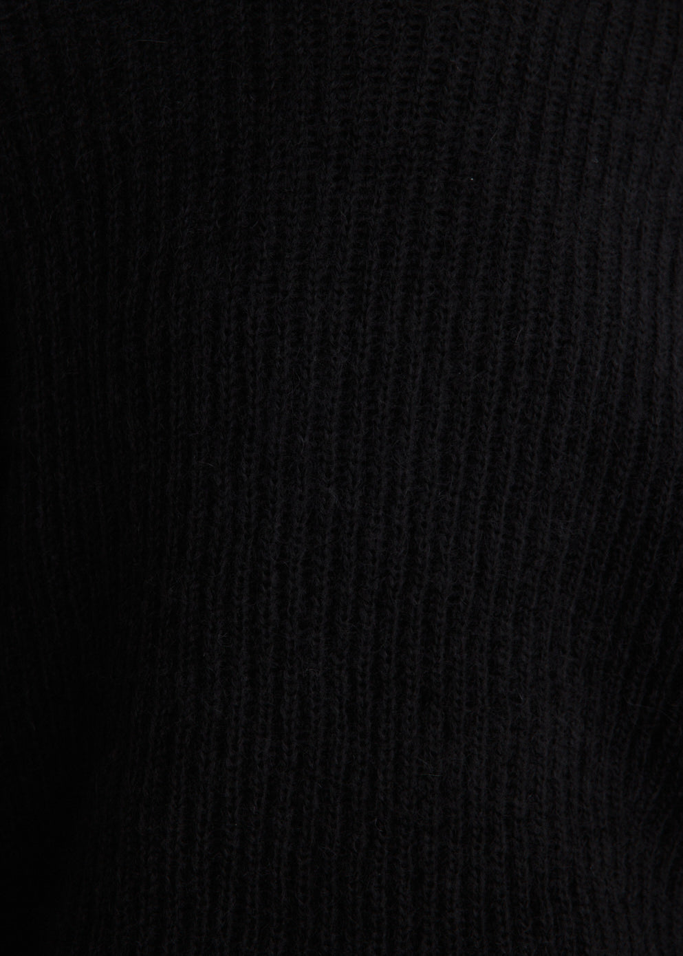 Mohair Blend Rib Knit