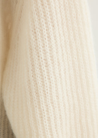 Mohair Blend Rib Knit