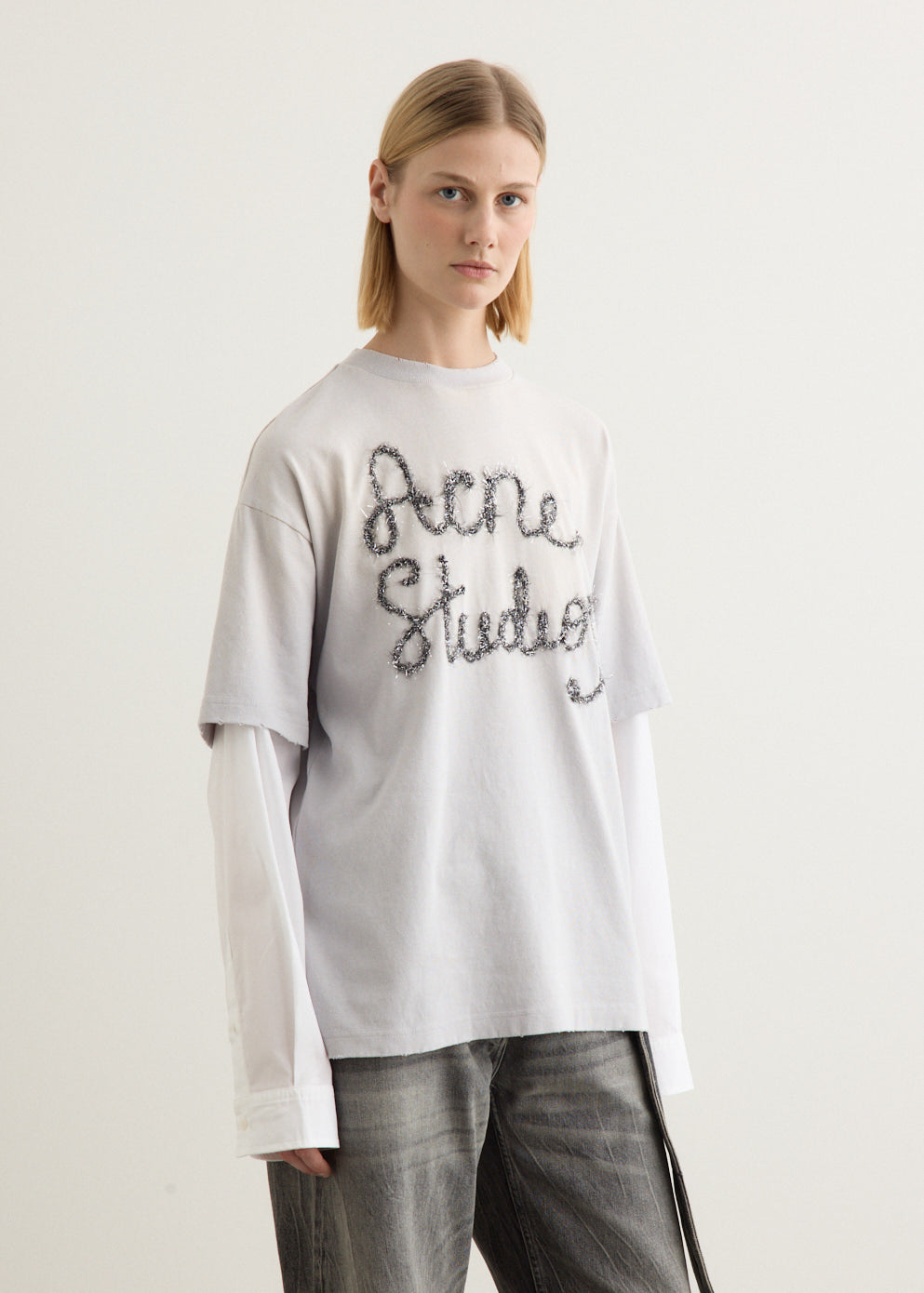 Tinsel Logo Double Sleeve T-Shirt