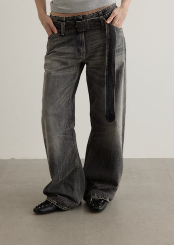 Belted Jeans
