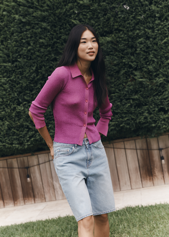 Eyre Knitted Lurex Shirt