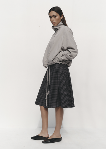 Concertina Check Skirt