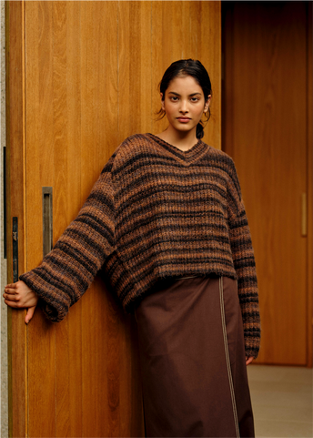 Adore Cropped V-Neck Jumper