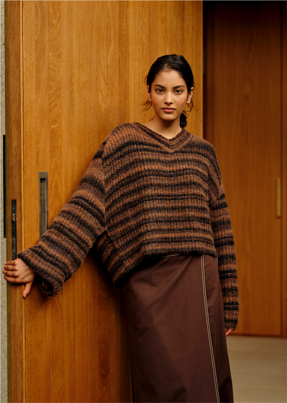Adore Cropped V-Neck Jumper