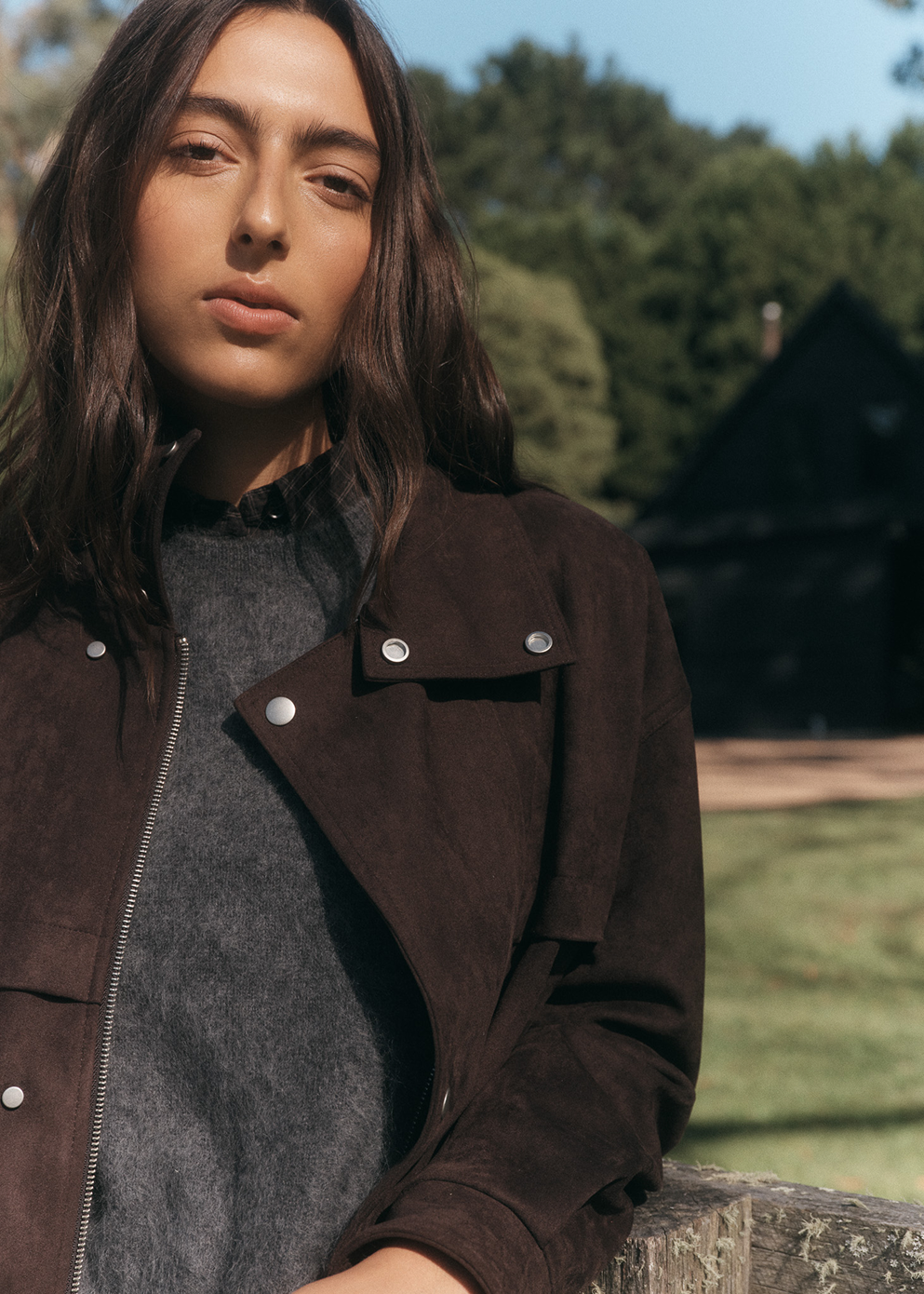 Saddler Brushed Wool Crew Knit