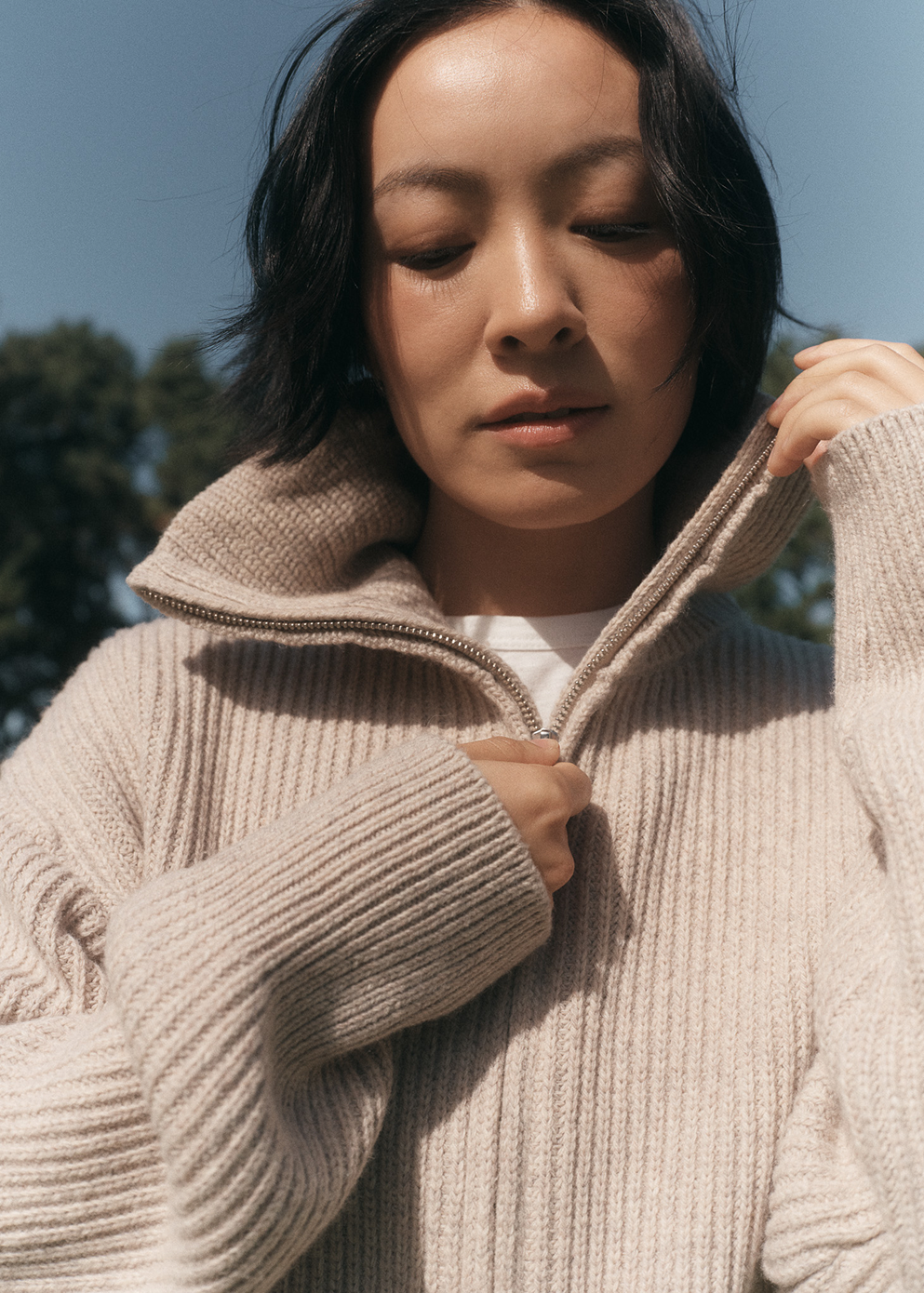 Hope Chunky Zip Knit