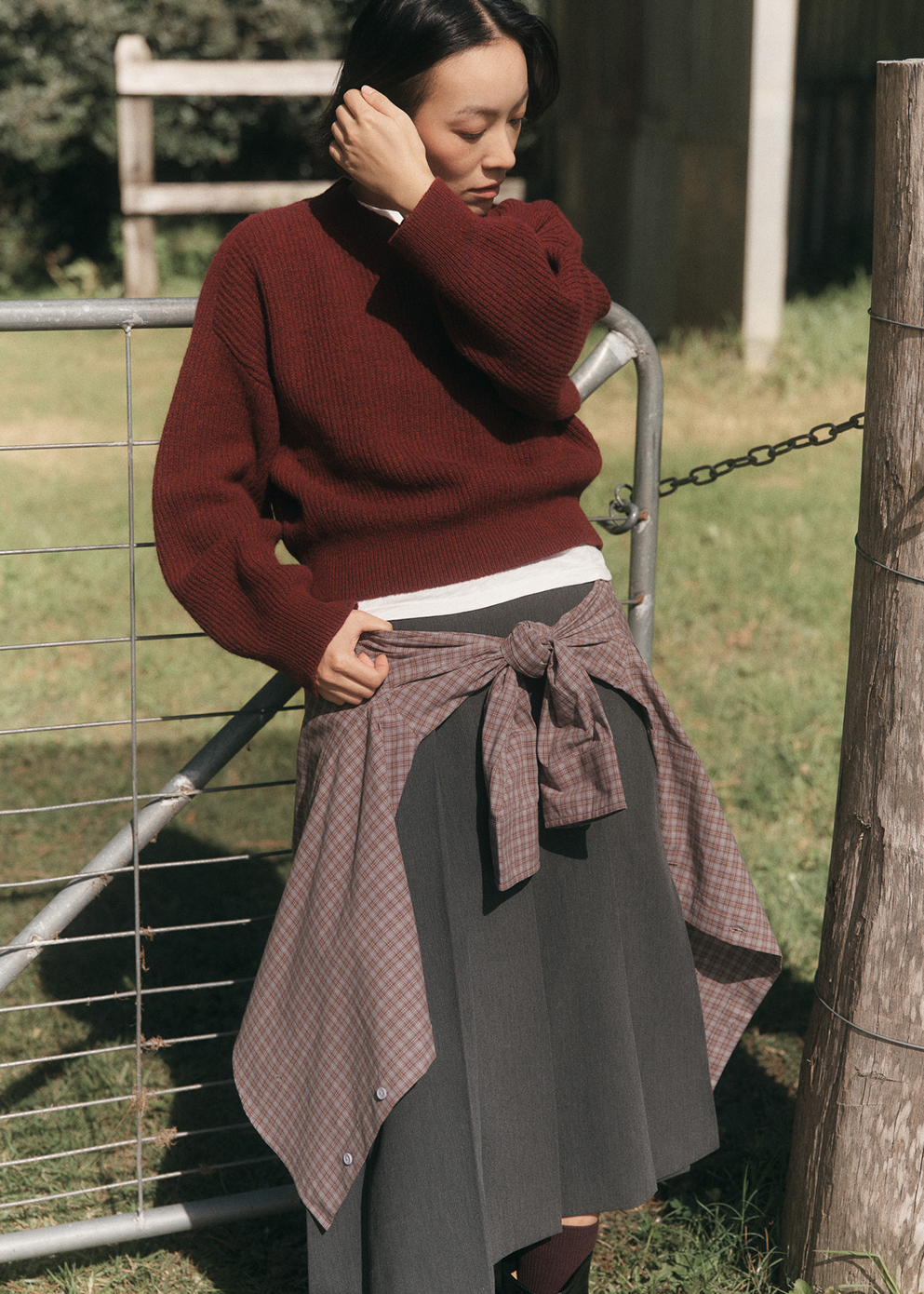 Adore Cropped V Neck Jumper