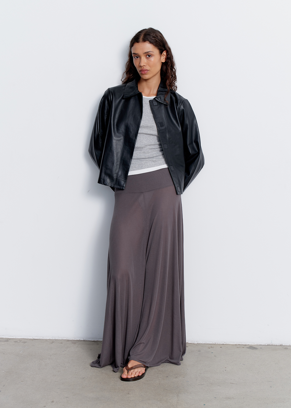 Fluid Jersey Skirt