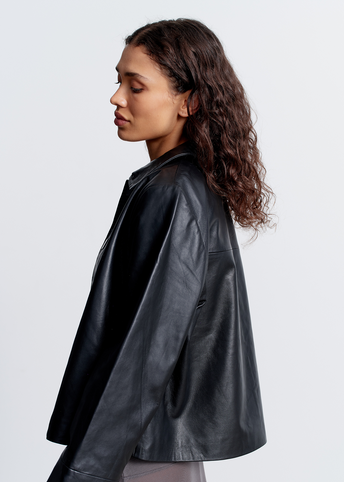 Leather Minimal Jacket