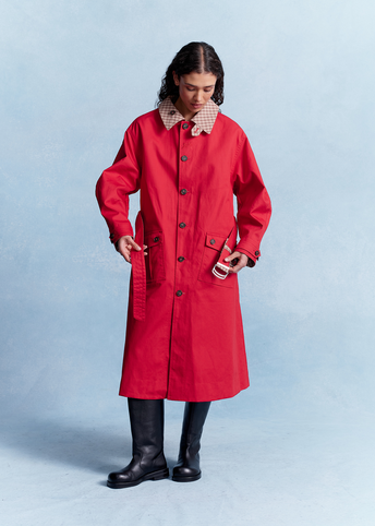 Anja Reversible Honey Trench Coat