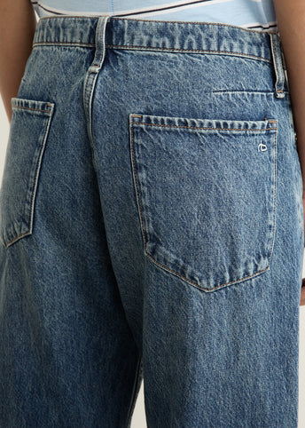 Phoebe Drawstring Wide Jeans