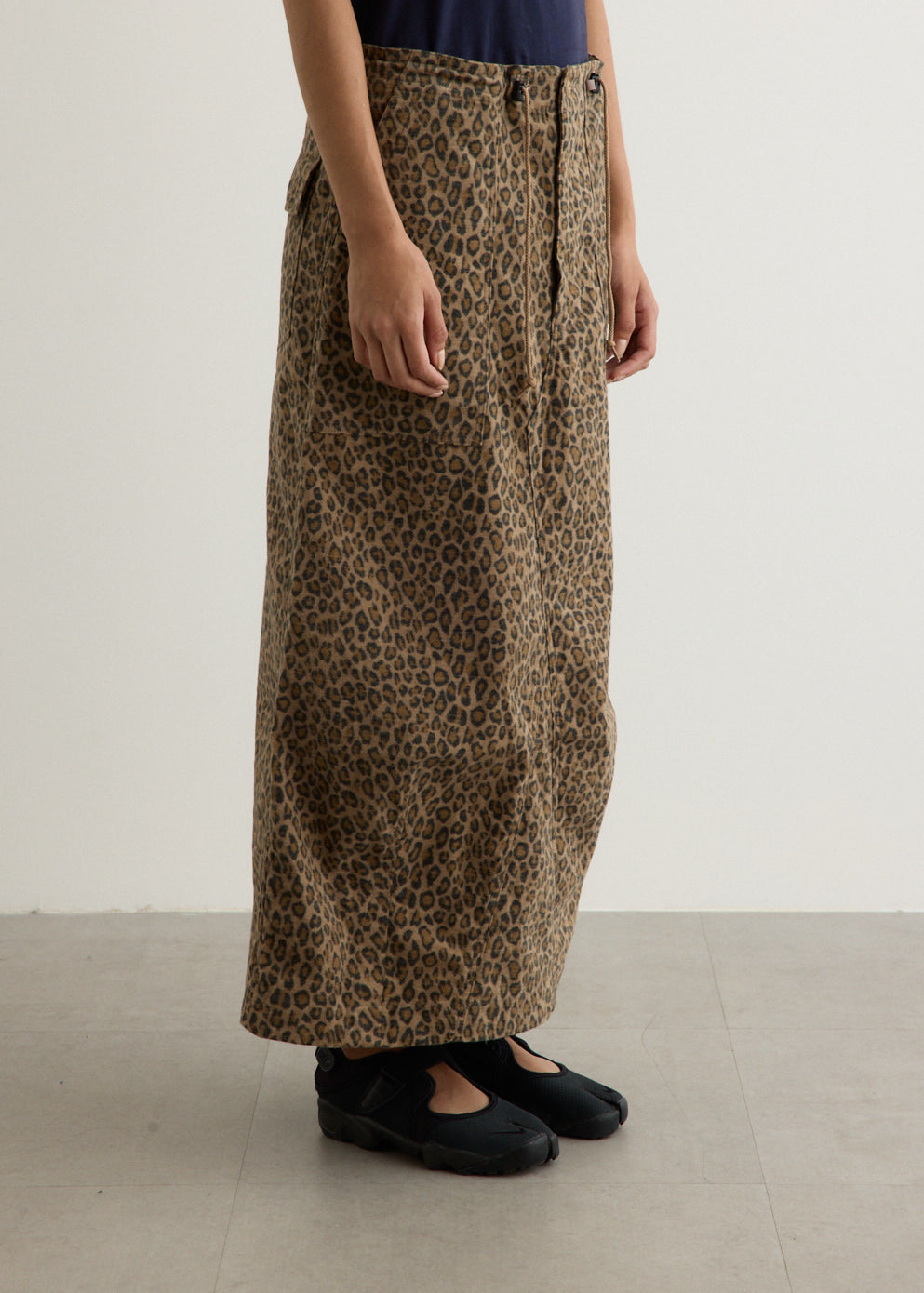 String Fatigue Skirt - Brushed Sateen