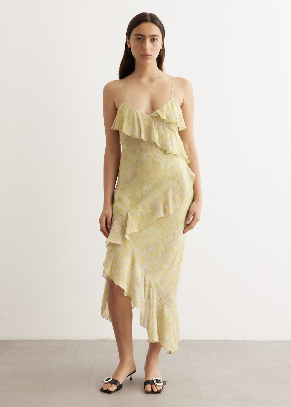 Incu Collection - Canopy Ruffled Midi Dress - Dress,Specials : American Fashion Style Bags On Sale Incu Collection - Canopy Ruffled Midi Dress - Dress,Specials : American Fashion Style Bags On Sale