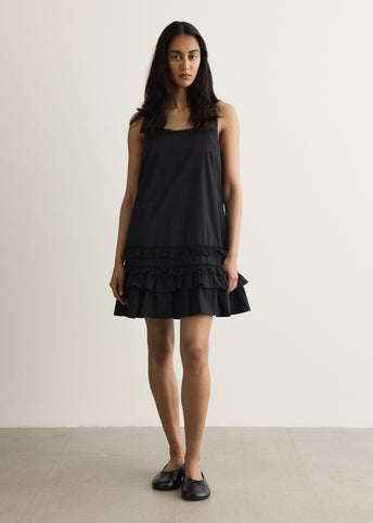 Cotton Poplin Mini Dress