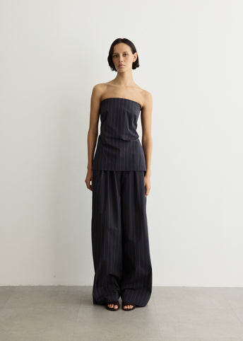 Strapless Rouleau Tie Top