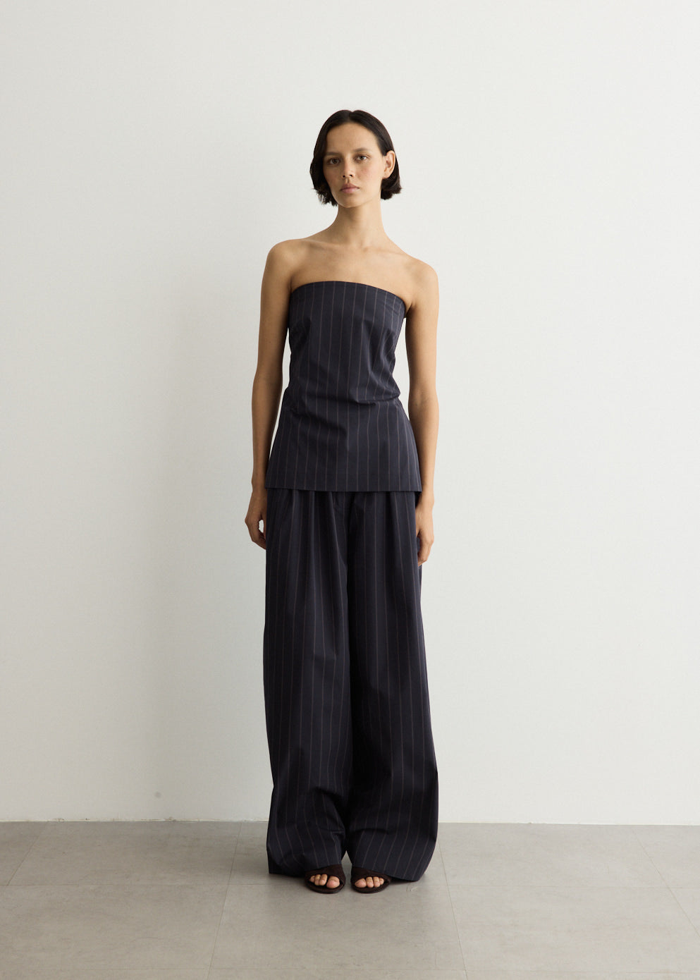 Strapless Rouleau Tie Top