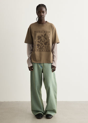 Clover Brown Double Layered T-Shirt