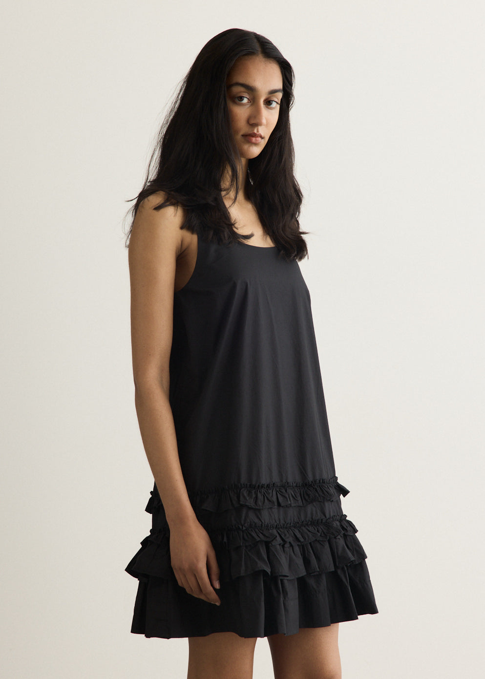 Cotton Poplin Mini Dress