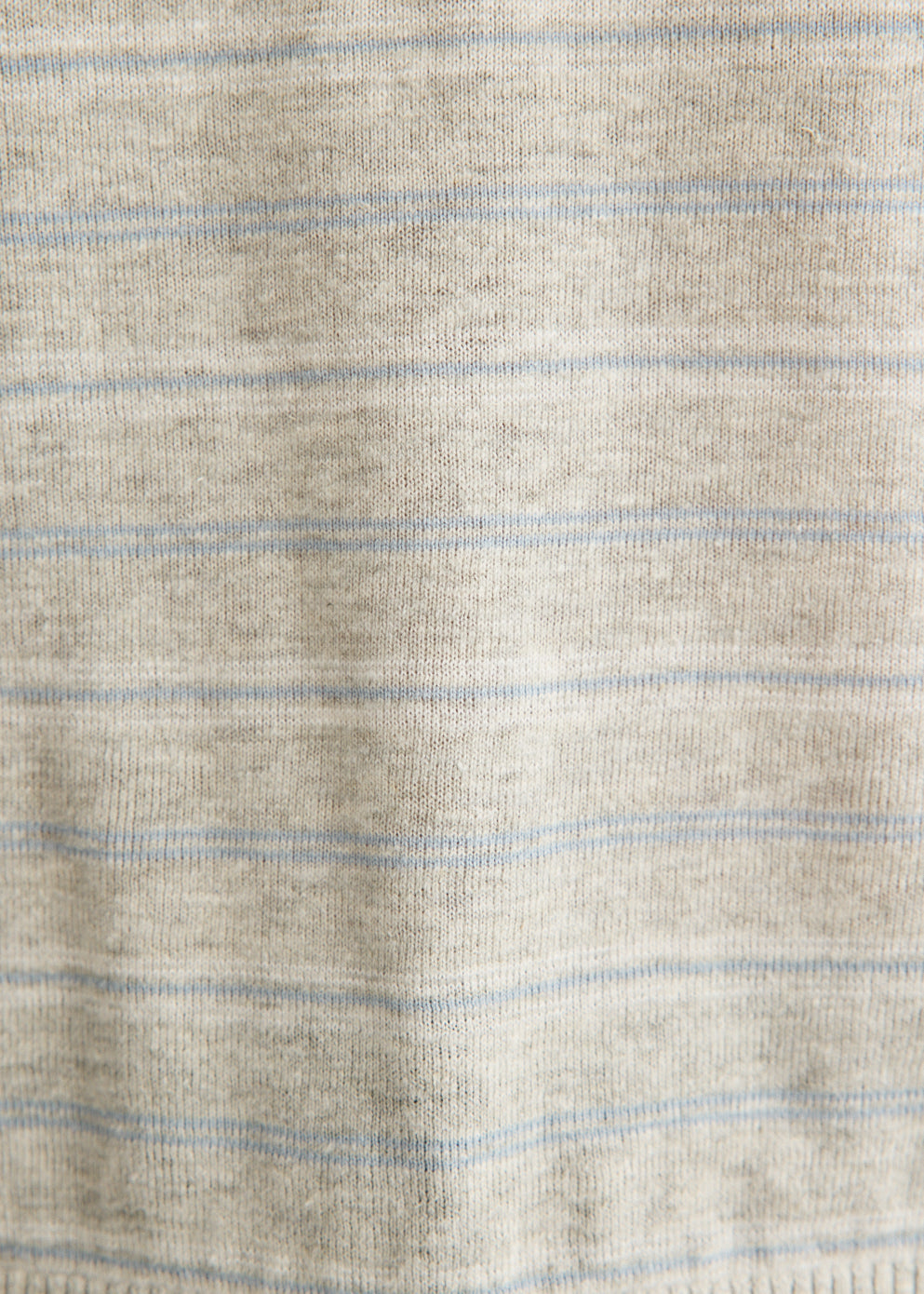 Linen Striped Polo Knit