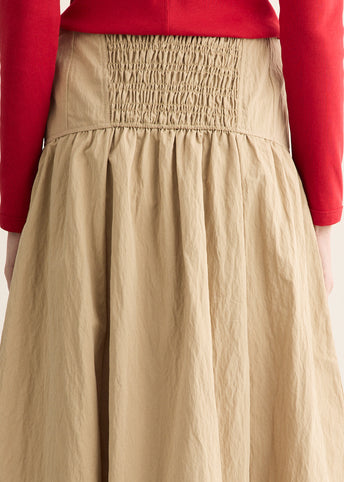 Washed Cotton Corset Skirt